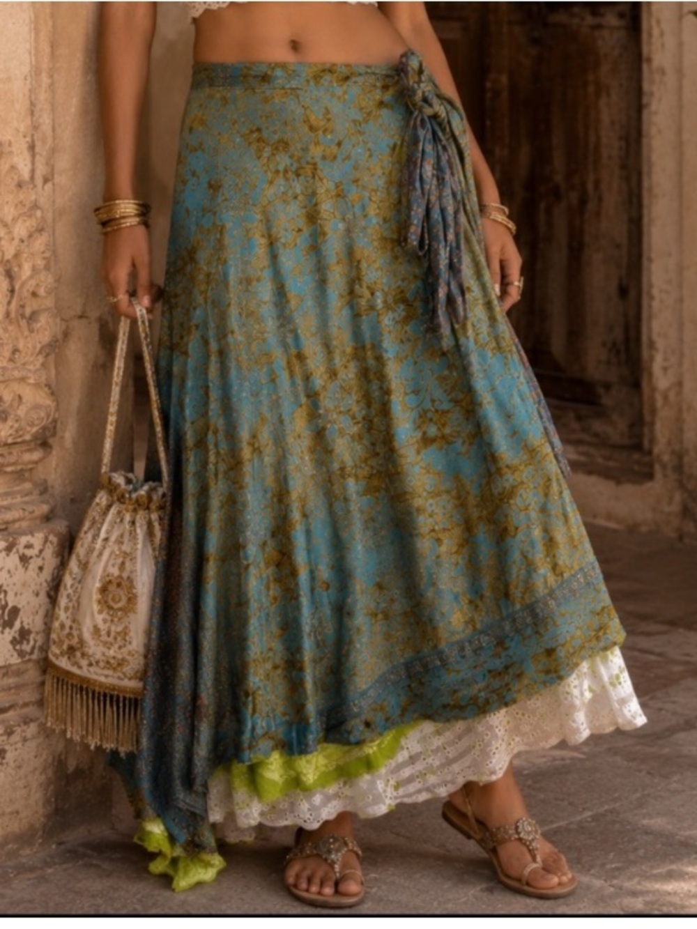 Darn Good Yarn • Silk • Sari • Wrap Skirt